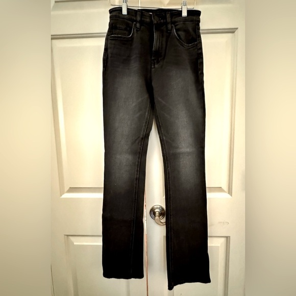 Hudson Jeans NWT Sz 25 High-Rise Barbara Baby Boot in Black Sand - Picture 7 of 7